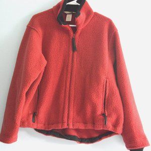 L.L.Bean Red long sleeved sweater sized petite large